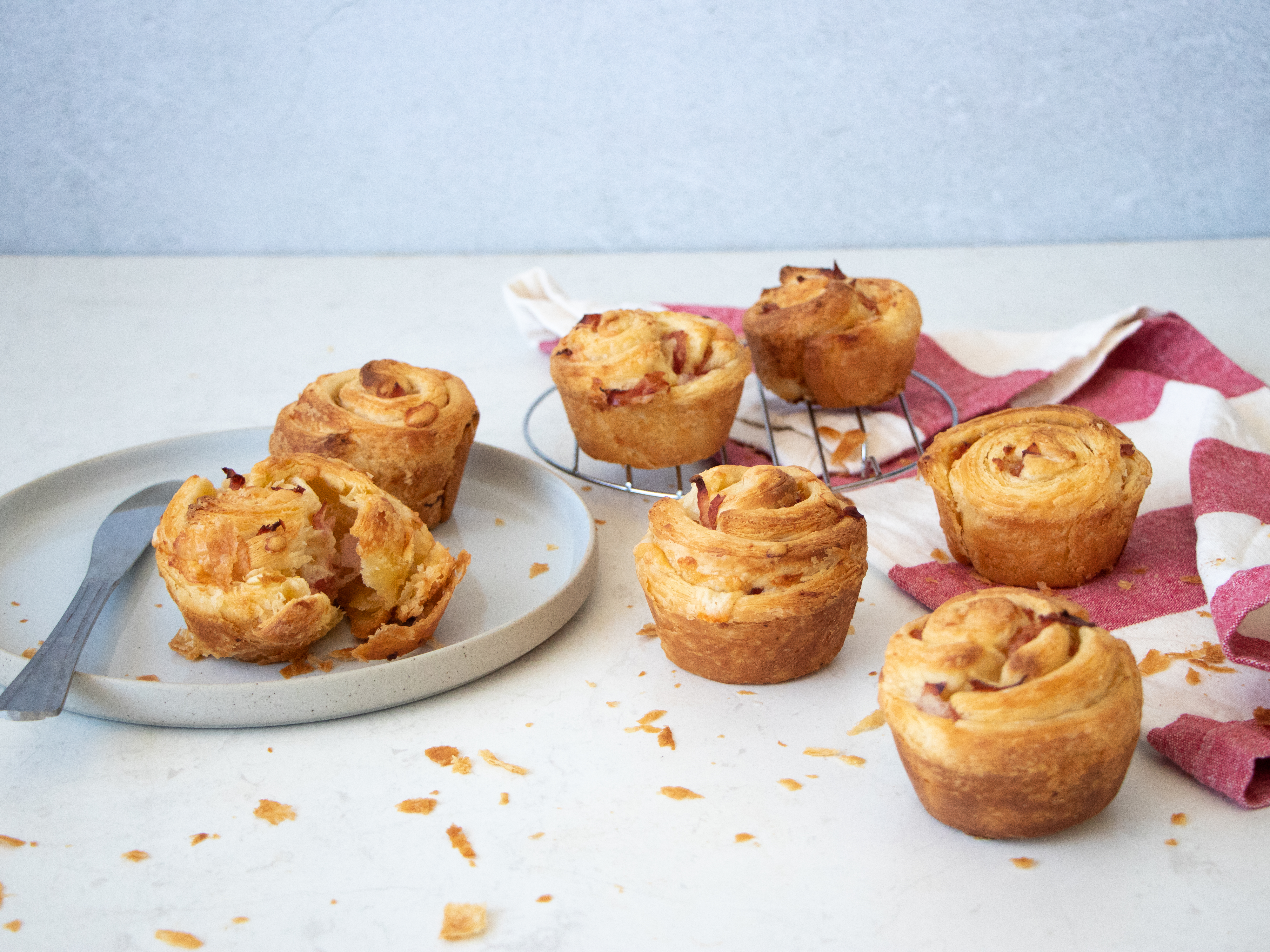 Ham + Cheese Cruffins - Savoury Cruffins Recipe - Thermomix®