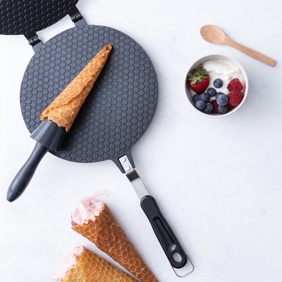 Waffle Cone Maker for Ice Cream Waffle Cones, Cups and Bowls