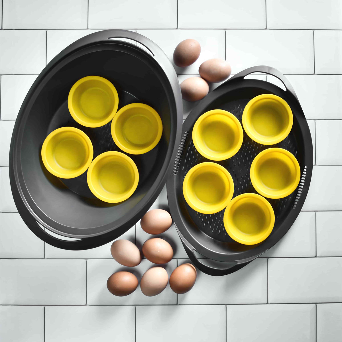 Egg Poaching Cup Set Silicone Poached Egg Cups