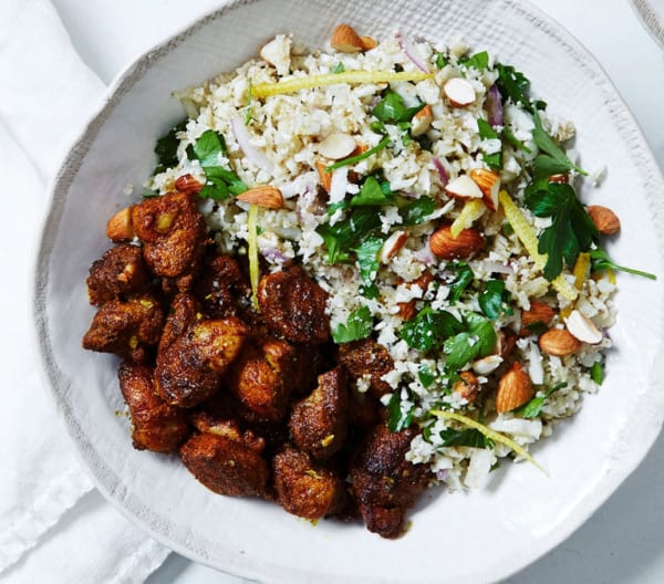 Moroccan chicken and cauliflower cous cous