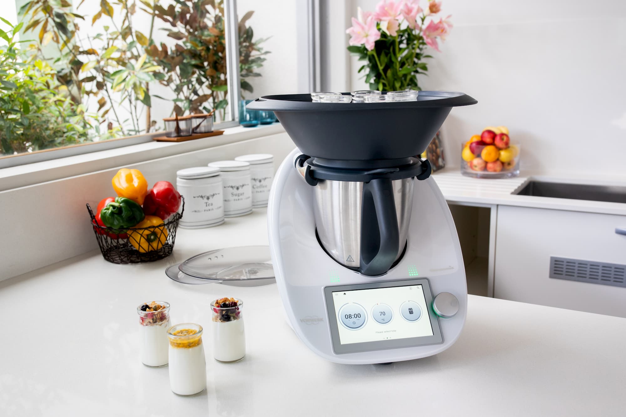 Thermomix machine on a kitchen counter