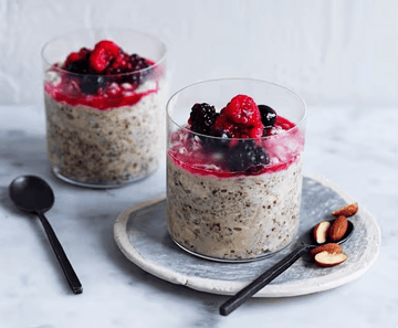 Apple and almond overnight oats (gut health)