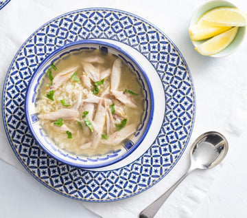 Avgolemono (chicken soup with egg and lemon)