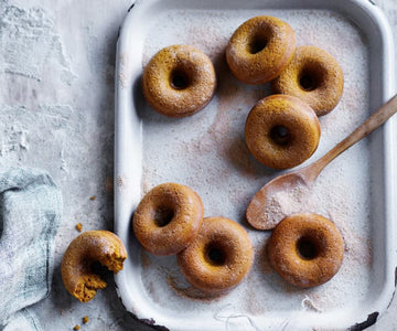 Baked pumpkin doughnuts