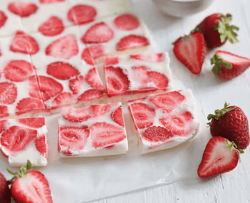 Frozen yoghurt bark