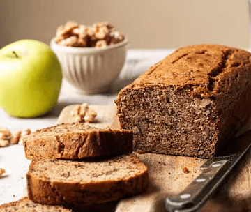 Gluten free date, apple and walnut tea bread