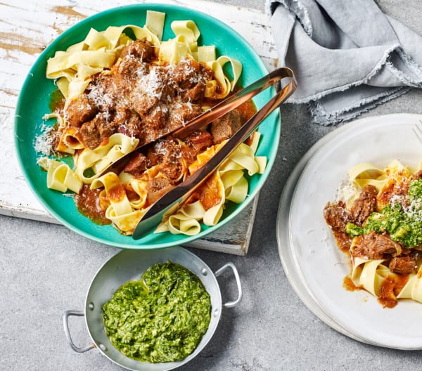 Mark Southon's Lamb ragù with watercress and mint pesto (TM6)