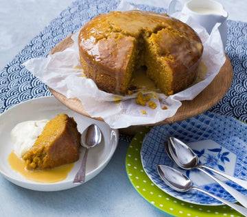 Pumpkin and golden syrup pudding