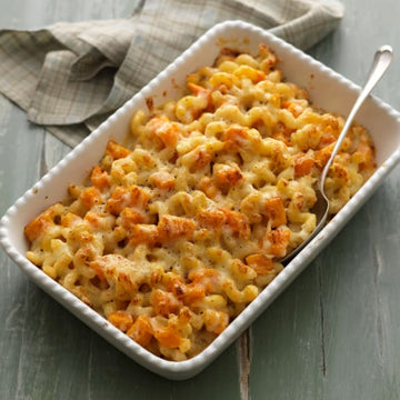 Butternut and bacon macaroni cheese