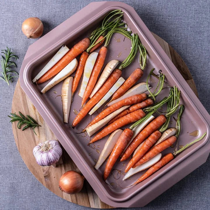 Thermomix-New-Zealand Thermomix NZ Rose Gold Roasting Tray with Lid