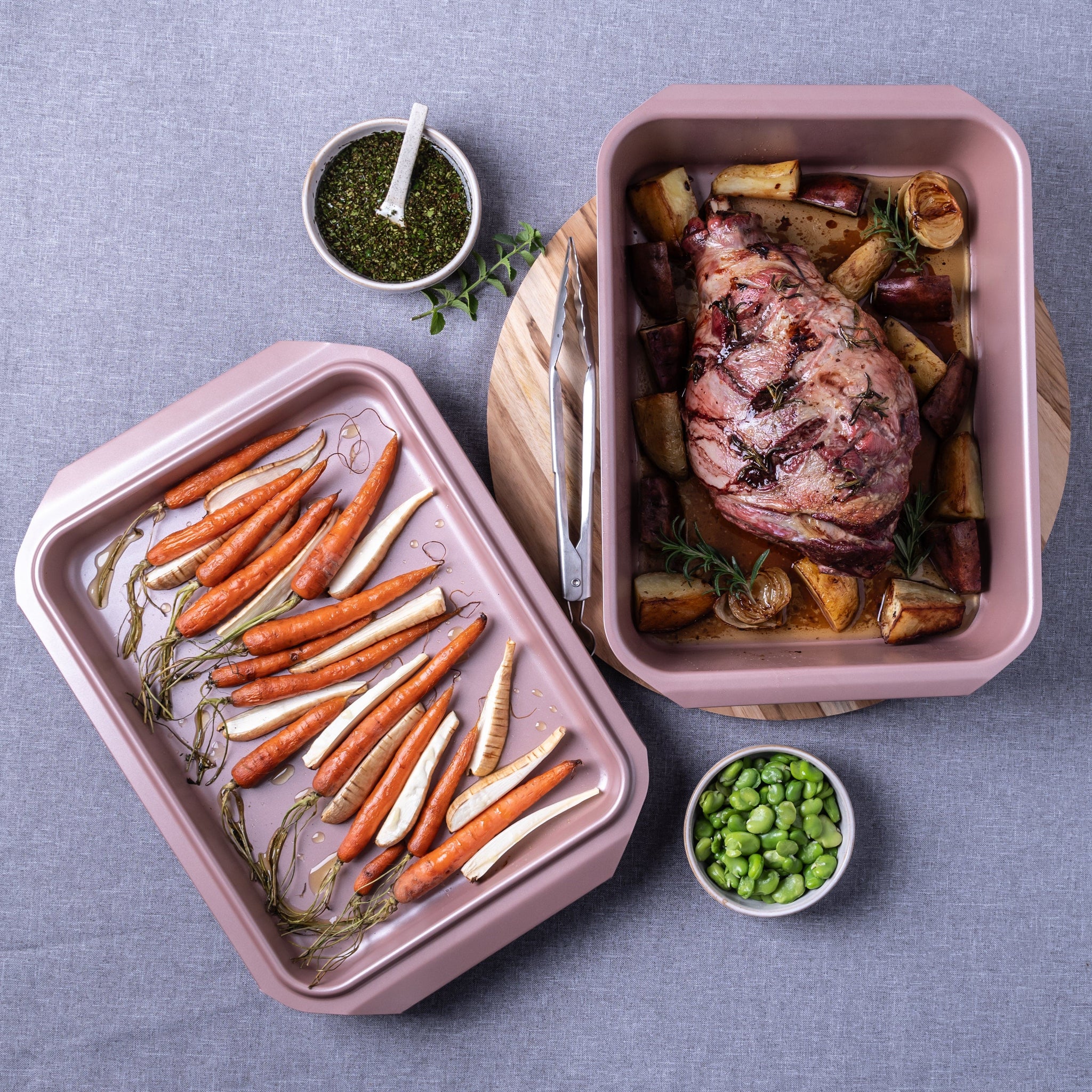 Thermomix-New-Zealand Thermomix NZ Rose Gold Roasting Tray with Lid
