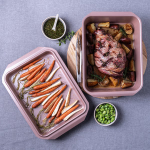 Thermomix-New-Zealand Thermomix NZ Rose Gold Roasting Tray with Lid