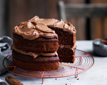 Two-layer chocolate cake