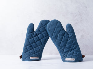 Thermomix-New-Zealand TheMix Shop Denim oven gloves Accessories