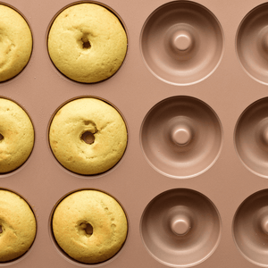 Thermomix-New-Zealand TheMix Shop Rose Gold Doughnut Tray – 12-Hole Donut Rose Gold