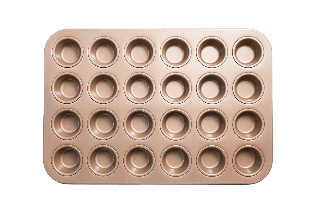 Thermomix-New-Zealand TheMix Shop Rose Gold Mini Muffin Tray Rose Gold
