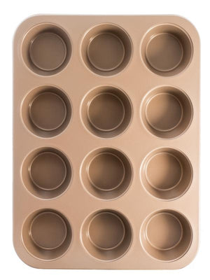 Thermomix-New-Zealand TheMix Shop Rose Gold Muffin Tray Rose Gold