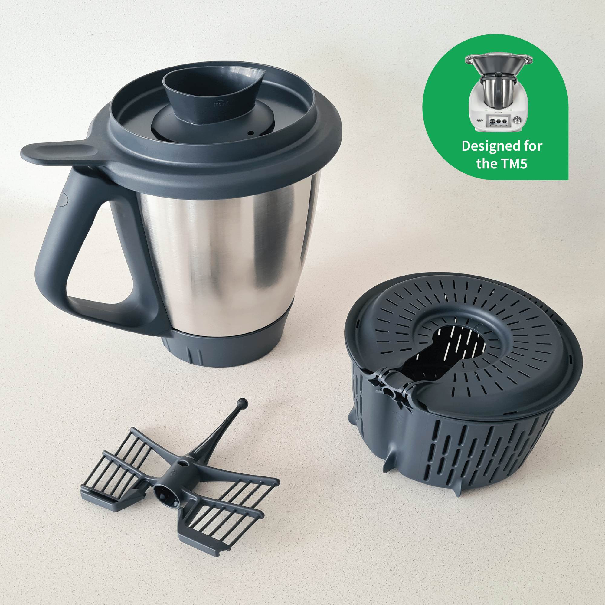 Thermomix-New-Zealand Vorwerk® Thermomix® TM5 Bowl Blade and Lid Set Parts